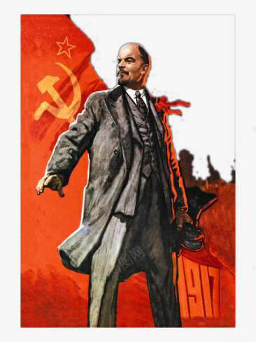 列宁与社会主义苏联png免抠素材_88icon https://88icon.com 列宁 社会主义 红旗 苏联