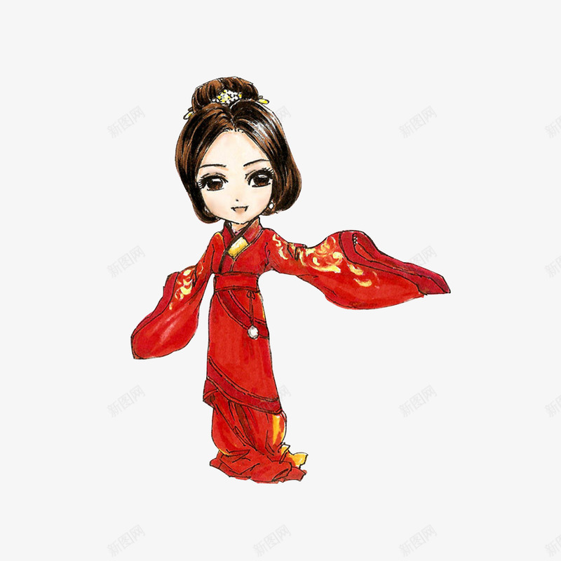 新娘汉服png免抠素材_88icon https://88icon.com 中国风 中国风红嫁衣新娘 喜气 新娘 汉服 汉服卡通 汉服少女