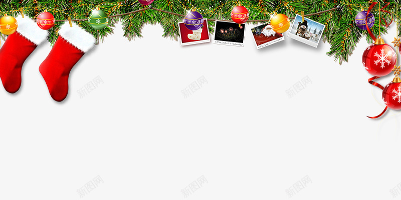 圣诞海报psd免抠素材_88icon https://88icon.com 圣诞banner素材 圣诞海报素材 圣诞节元素 圣诞鞋 球 相册 雪花