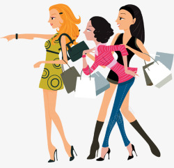 时尚购物女性女人购物高清图片