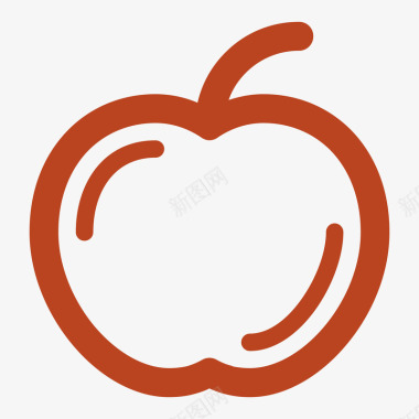 红色苹果牌子苹果图标图标
