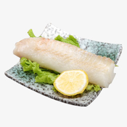 日式烤鳕鱼块鳕鱼肉摆盘素材