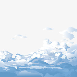 云层矢量图素材