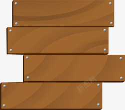 小清新棕色木板素材
