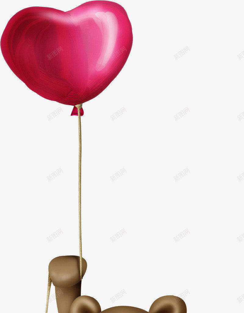 漂亮卡通气球棕色小熊png免抠素材_88icon https://88icon.com 卡通小熊 卡通气球 小熊 棕色小熊 漂亮气球 红色气球