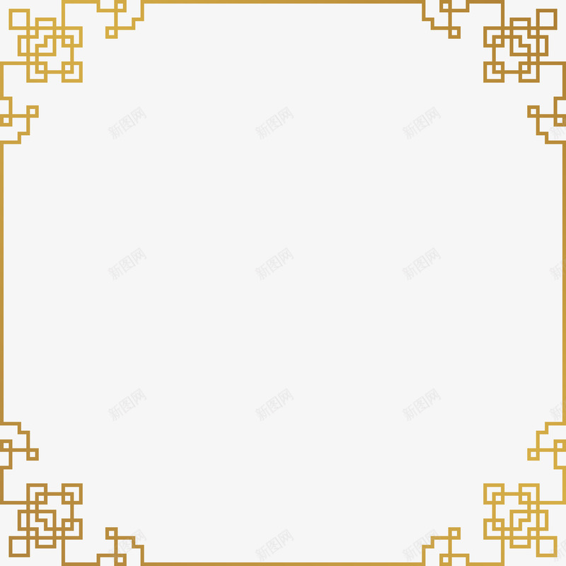 中国风传统边框png免抠素材_88icon https://88icon.com 2018狗年 中国风 传统 矢量图案 装饰 边框