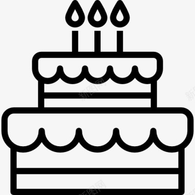 生日展板生日蛋糕图标图标