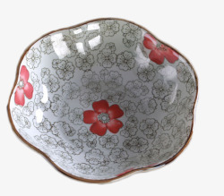 日式家用红富贵盘子高清图片