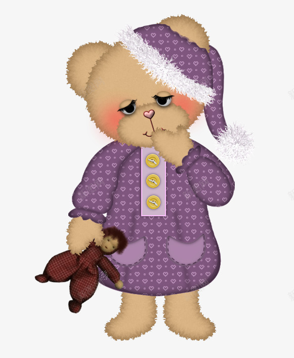 蓝色睡衣小熊png免抠素材_88icon https://88icon.com 卡通 小熊 手绘 睡衣 蓝色