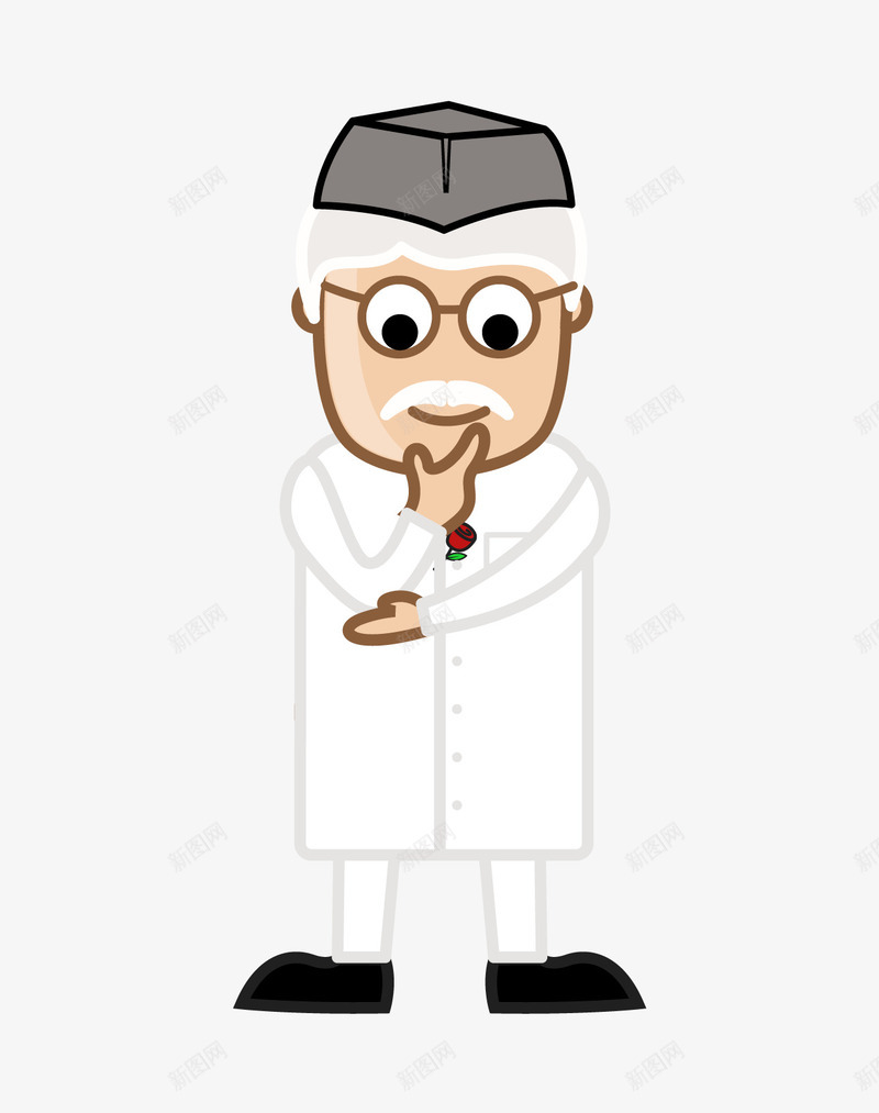 卡通搞笑政治家角色的思考矢量图ai免抠素材_88icon https://88icon.com 卡通手绘 思考 搞笑 政治家 老人 矢量图