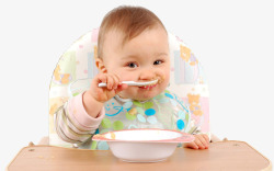 宝宝食物宝宝自己吃饭高清图片