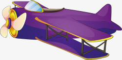 紫色的游戏战机战斗矢量图素材