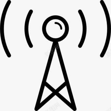 无线信号塔的信号图标图标
