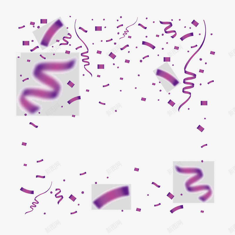 紫色漂浮的彩带氛围矢量图ai免抠素材_88icon https://88icon.com 彩带 彩带矢量 氛围 漂浮 矢量彩带 紫色 矢量图