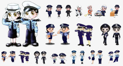 公安文化敬礼的警察高清图片