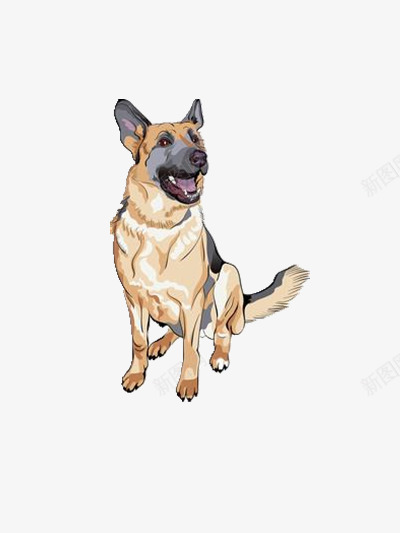 卡通的军犬png免抠素材_88icon https://88icon.com 动物 可爱 好看 素材