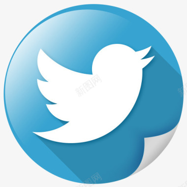 鸟通信标志网络鸣叫推特社交网络图标图标
