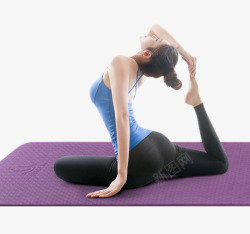 扁平化健身用品矢量瑜伽垫高清图片