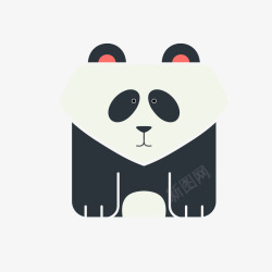 熊猫可爱创意卡通动物矢量图素材