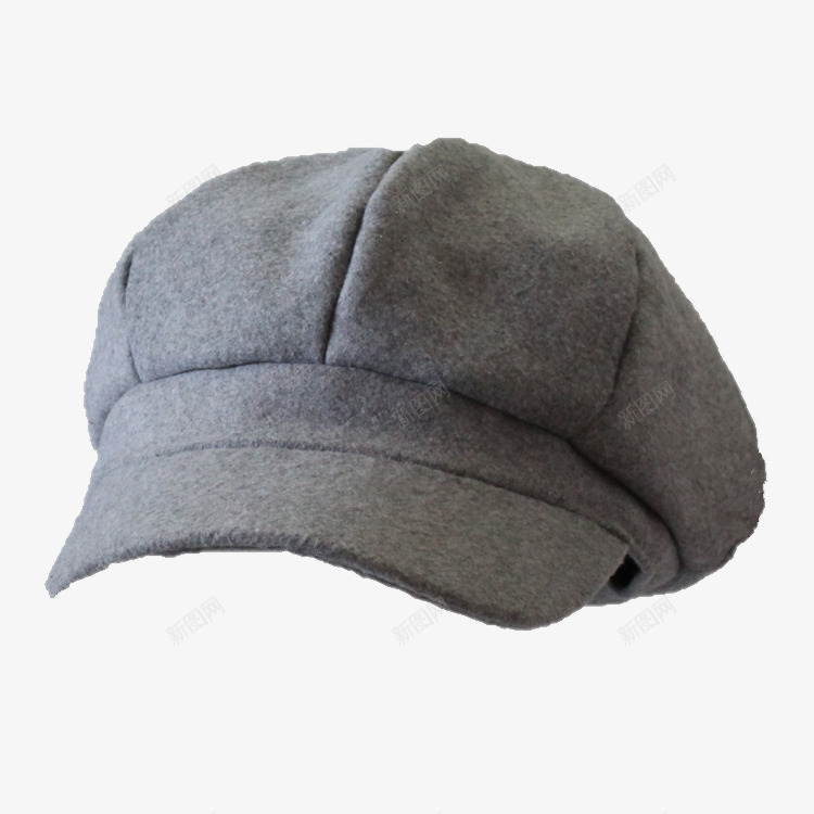 贝雷帽png免抠素材_88icon https://88icon.com 产品实物 女士 帽子 灰色 鸭舌帽