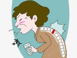 老人咳嗽可能导致脑溢血素材