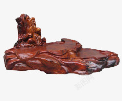 手工雕刻高档红木茶盘素材