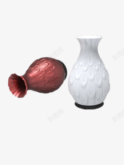 双色花瓶png免抠素材_88icon https://88icon.com 波纹图案 玫瑰金元素 简约 花瓶素材
