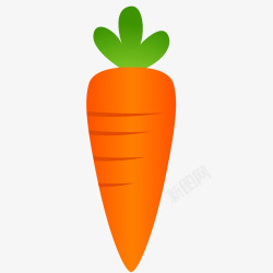 胡萝卜免扣PNG卡通胡萝卜植物矢量图高清图片