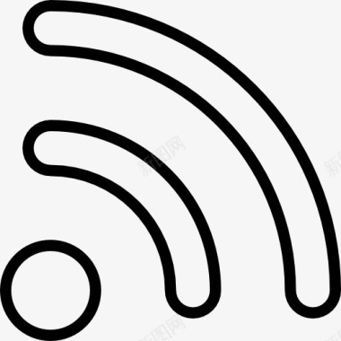 WiFi无线连接无线信号图标图标