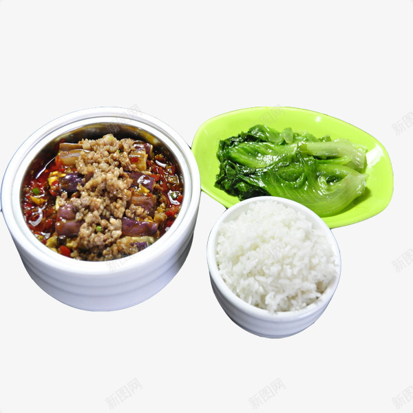 茄子套餐饭png免抠素材_88icon https://88icon.com 传统美食 米饭 美味的肉末茄子 美食 肉末 肉末茄子 青菜 餐饮美食