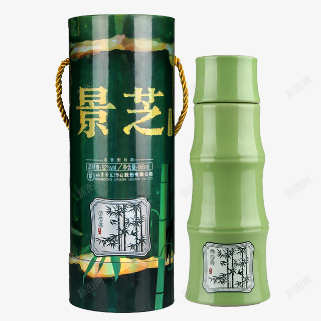 竹节酒png免抠素材_88icon https://88icon.com 产品实物图 包装 竹节酒 送礼 酒