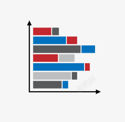条形统计图矢量图素材