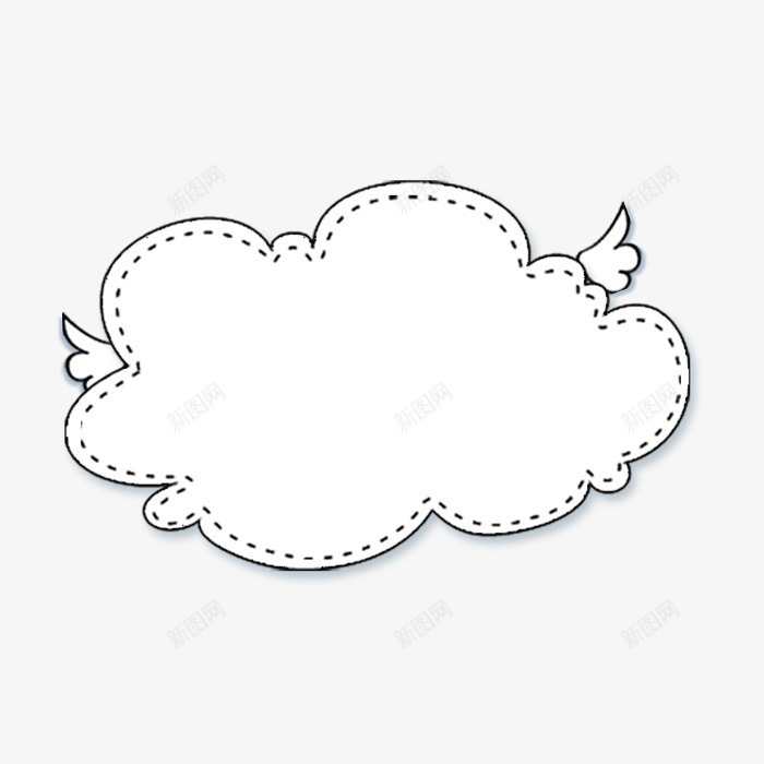 白云对话框png免抠素材_88icon https://88icon.com 云朵 字幕条 字幕框 字母装饰条 对话框 白云