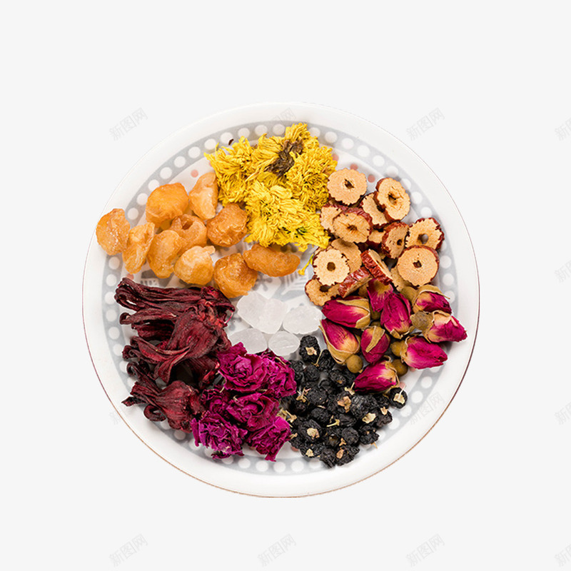 产品实物八种组合养生花茶png免抠素材_88icon https://88icon.com 健康 健康滋补 八种 养生 养生花茶 干花 植物 滋补 玫瑰 美容 花瓣 花茶 花草茶 茶饮品 草本 菊花 菊花图案