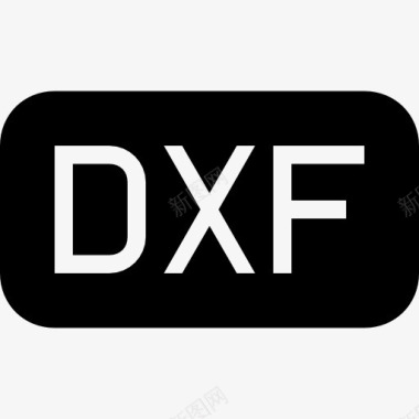 圆角五角星DXF文件的黑色圆角矩形界面符号图标图标