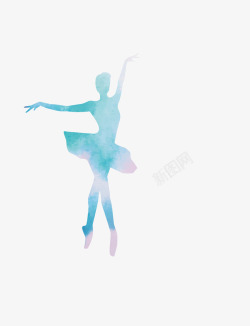 跳芭蕾舞跳芭蕾的女生矢量图高清图片