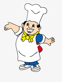 卡通任务PNG素材开心的厨师高清图片