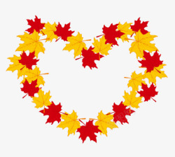 黄色枫叶图素材