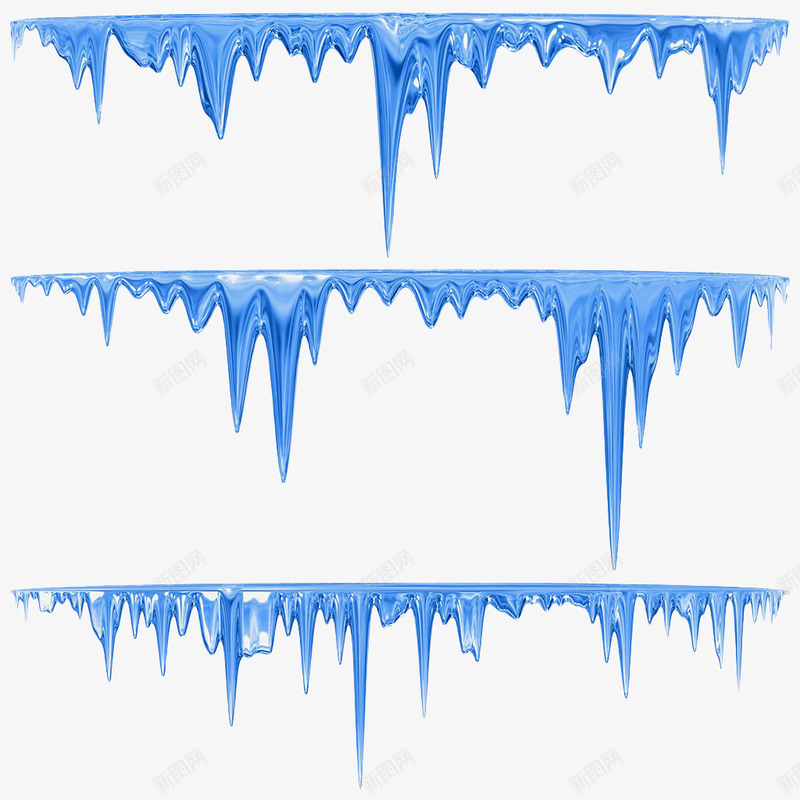 手绘蓝色冰柱png免抠素材_88icon https://88icon.com 冰 冰柱 冰渣 凉爽 手绘 碎冰 蓝色 透明