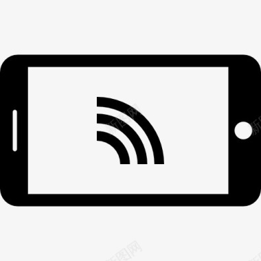 WIFI粗水平的智能手机WiFi连接图标图标