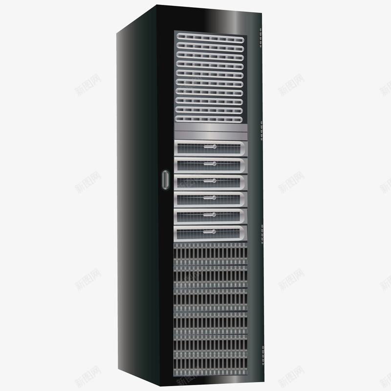 黑色网络服务器矢量图ai免抠素材_88icon https://88icon.com 服务器 网络 黑色 矢量图