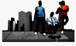 潮流纽约插画素材