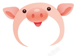 猪帽子卡通手绘2019年猪年猪帽子高清图片
