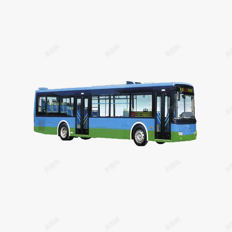 大型公交车蓝色乘客png免抠素材_88icon https://88icon.com 乘车 公交车 大型长形 蓝色 高清