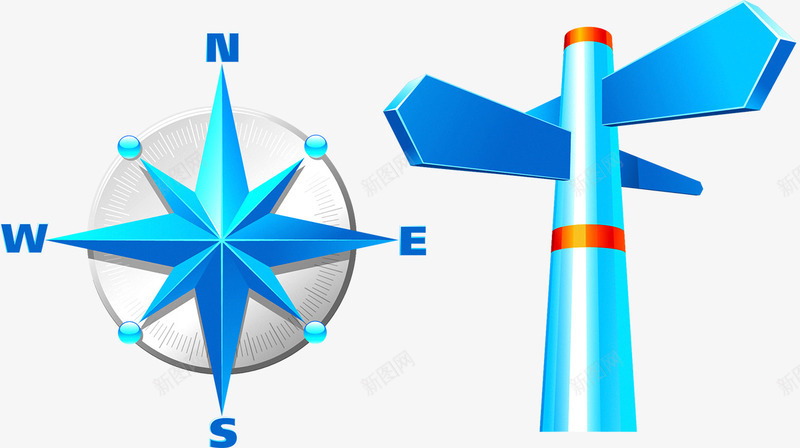 指南针风向标png免抠素材_88icon https://88icon.com 指南针 指示 方向 航海 风向标