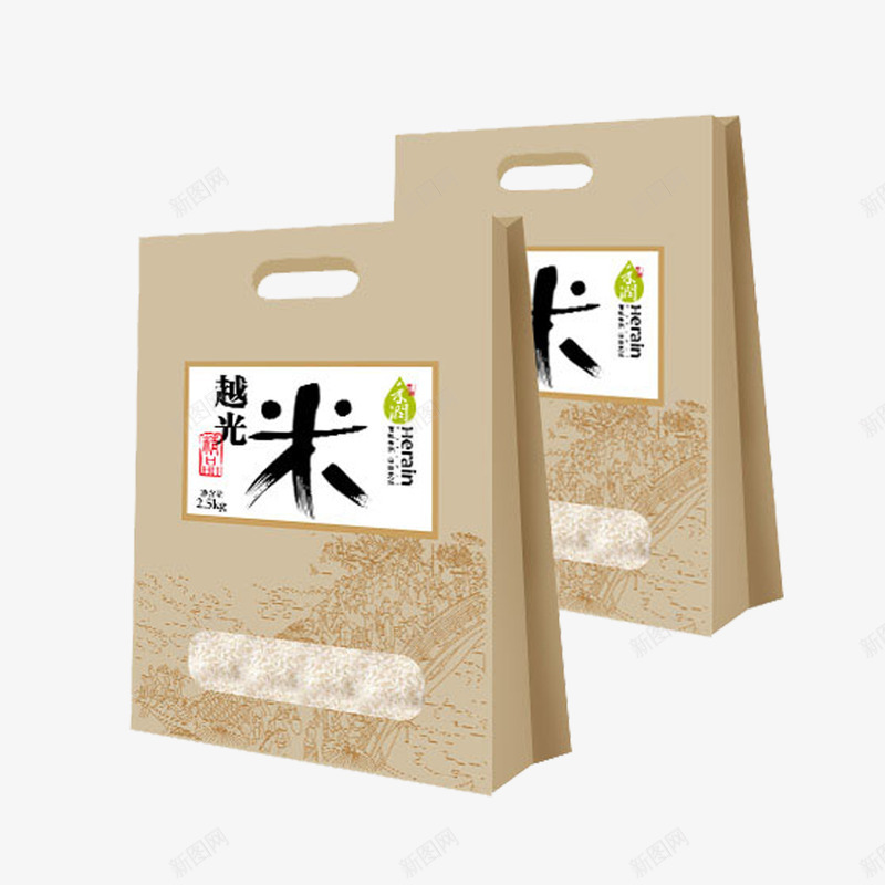 袋装米包装png免抠素材_88icon https://88icon.com 牛皮纸包装 甜味 米包装 精品包装 美味 越光 送礼