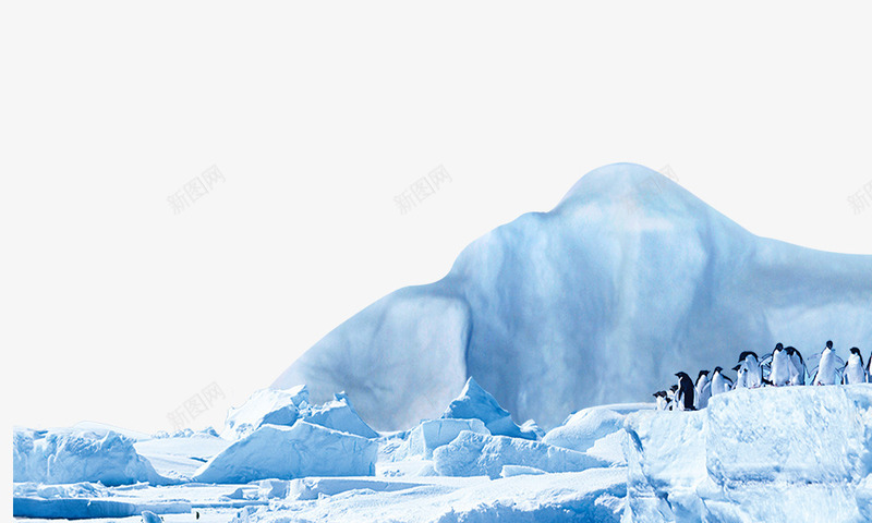 冰山psd免抠素材_88icon https://88icon.com 企鹅 冰块 冰天雪地 冰山 南极 南极雪景 模型 水面结冰