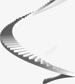 楼梯设计效果图灰色的弯曲建筑物高清图片