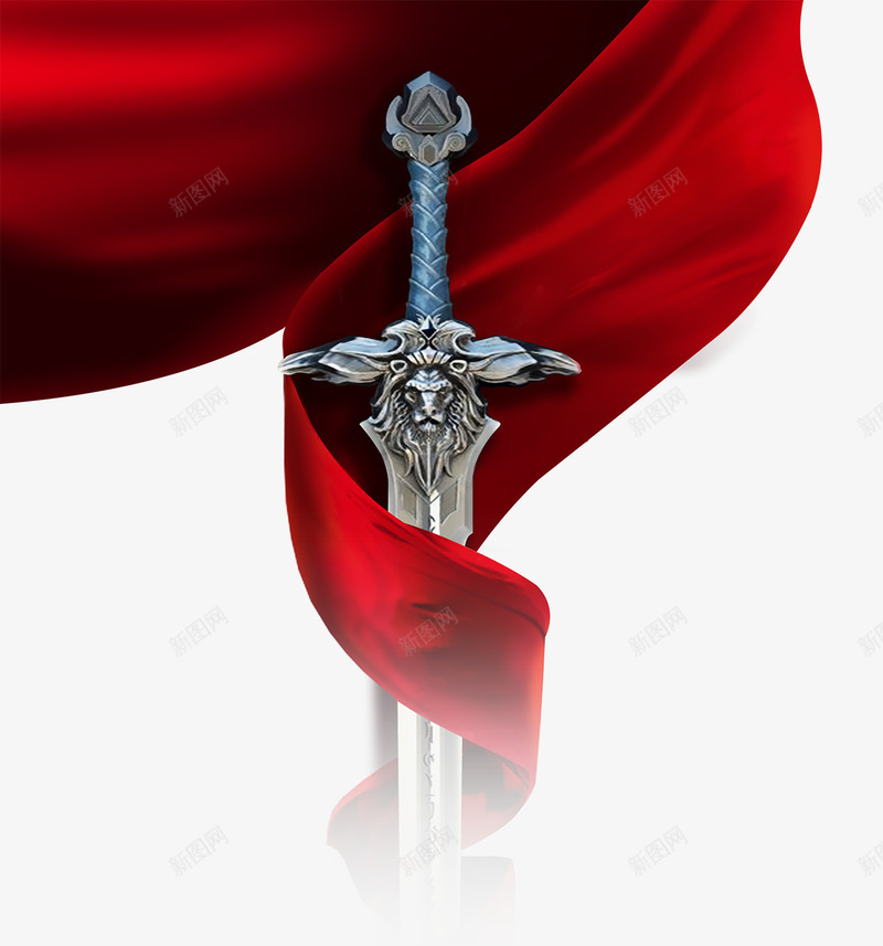 红绸带抱着剑背景png免抠素材_88icon https://88icon.com 剑 红绸 红绸带抱着剑 红绸带抱着剑装饰