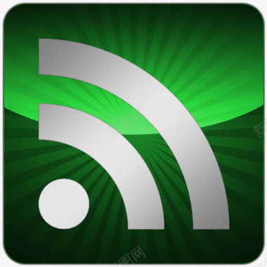 四色RSS订阅WiFi信号图标图标